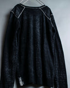 "Galliano" White noise knit