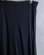 "POLO Paris" Sheer mermaid skirt