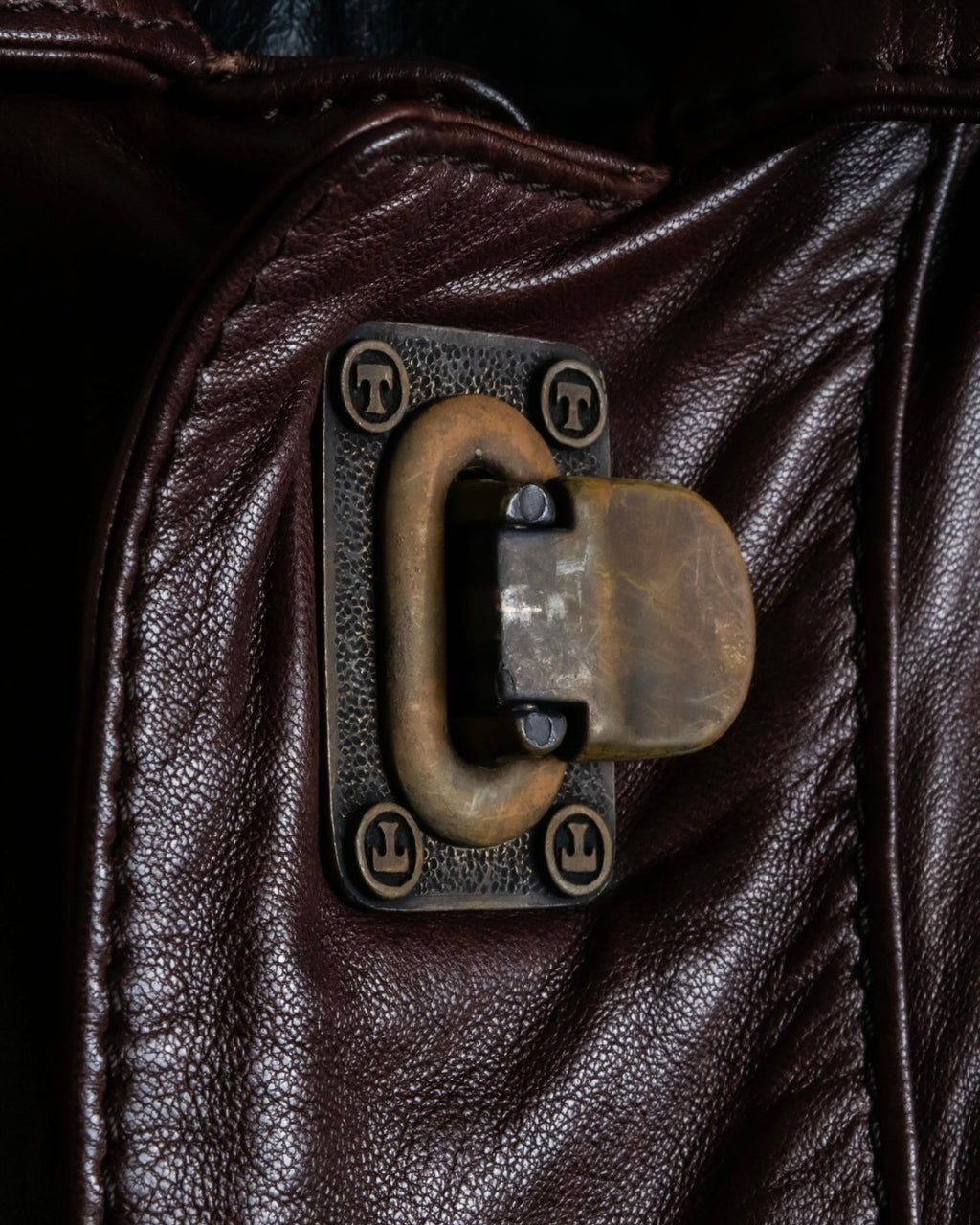 Vintage super oversized leather coat