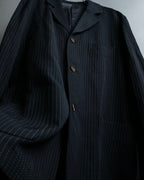"Paul Smith London" Stitch design stripe compact lapel single tailored jacket