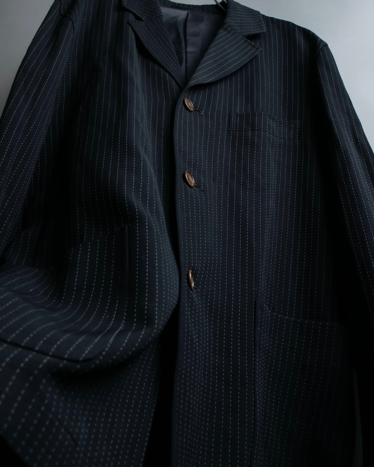 "Paul Smith London" Stitch design stripe compact lapel single tailored jacket