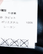 "EMMETI" goatskin quilted P coat