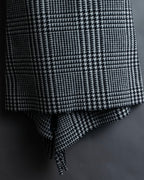 “BALENCIAGA  18AW” Virgin wool  plaid wrapped skirt