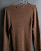 “Comme des garçons ” u-neck knit cardigan