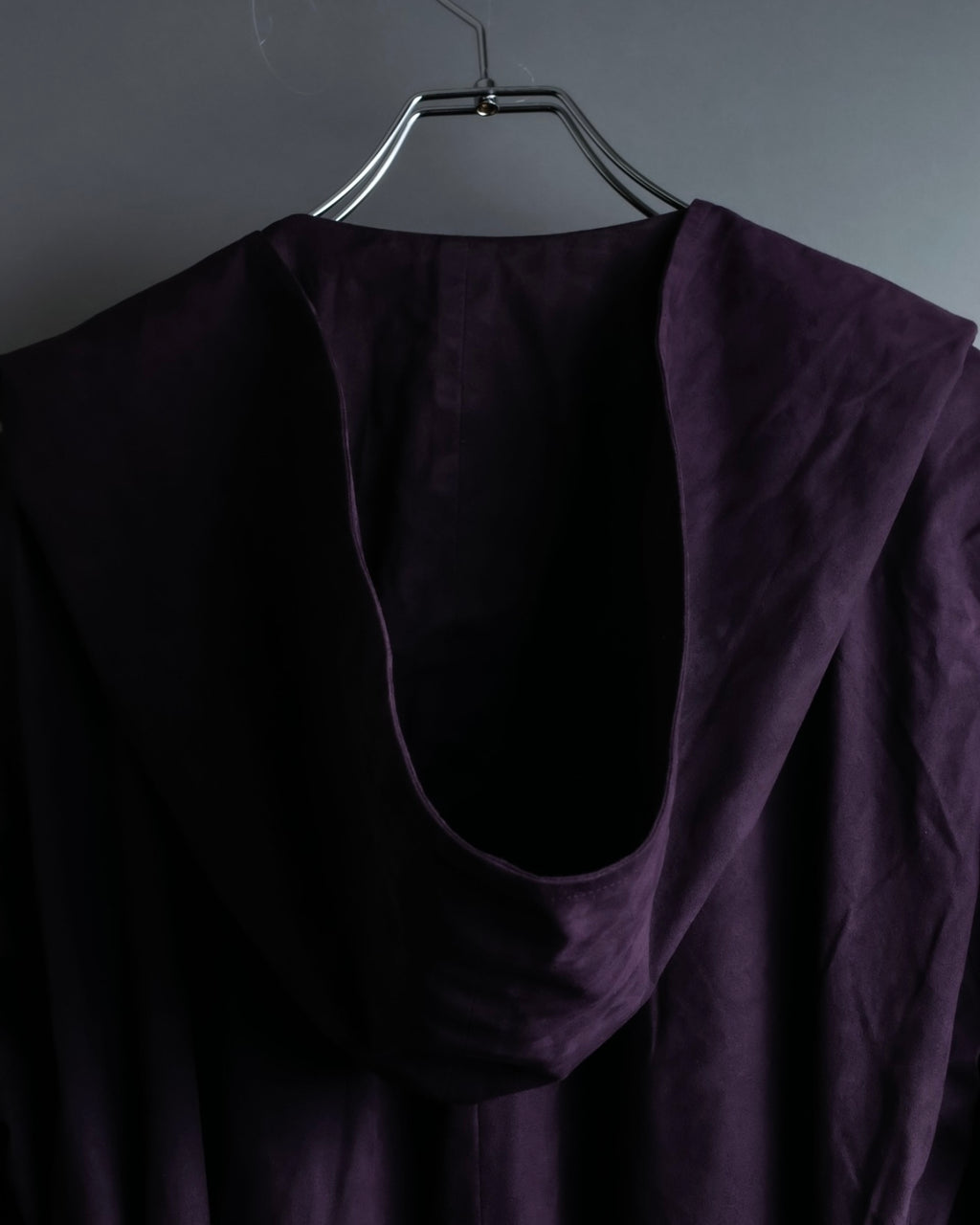 "80s Yves Saint Lauren" Oversized hooded spring coat