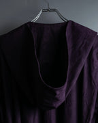 "80s Yves Saint Lauren" Oversized hooded spring coat