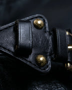 "Louis Vuitton" Belt motif leather bangle