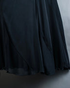 "POLO Paris" Sheer mermaid skirt