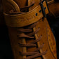 "PRADA" brown leather sports shoes