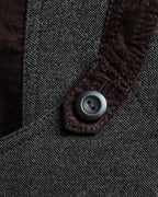 "KANSAI BIS" tailored corduroy combination jacket