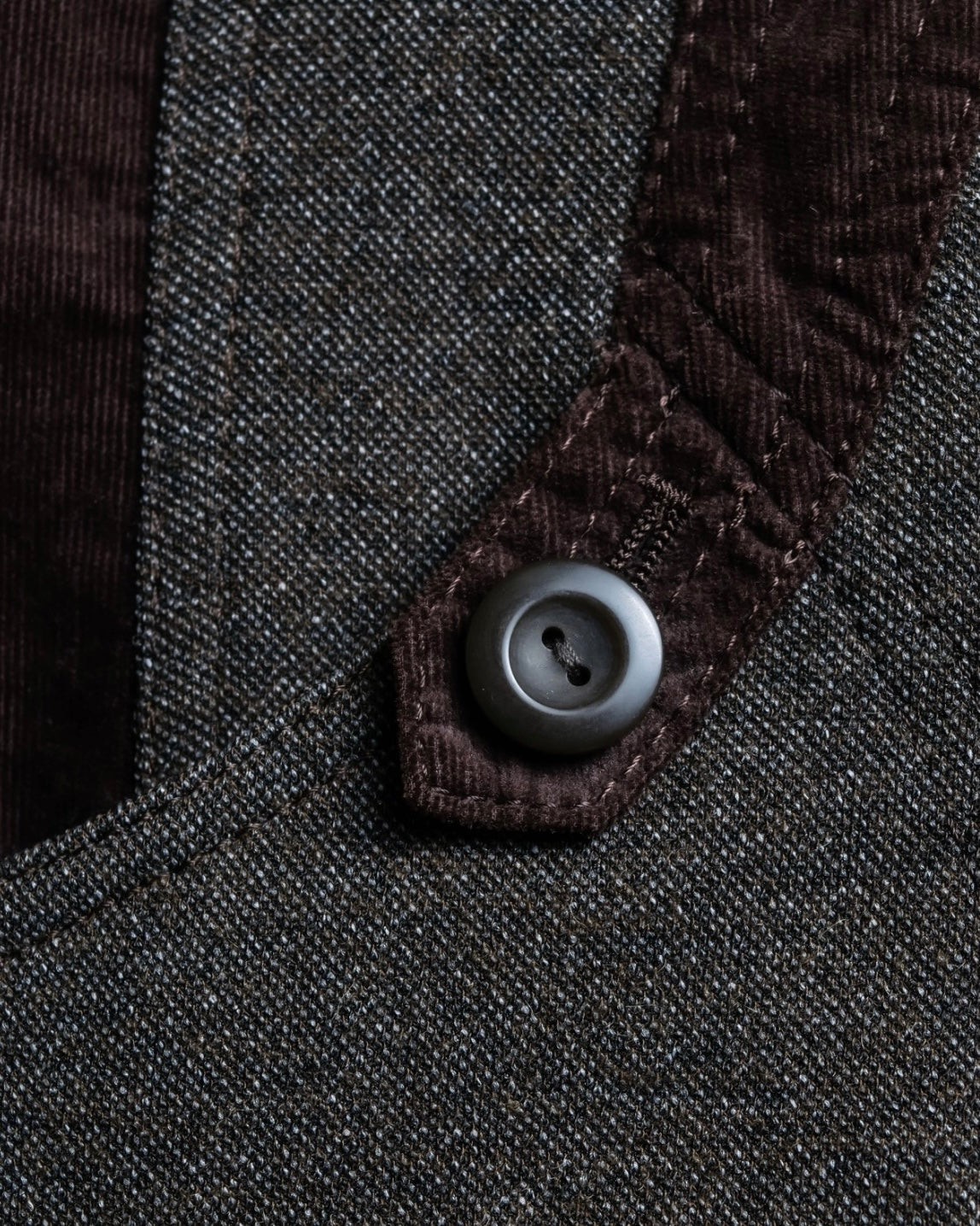 "KANSAI BIS" tailored corduroy combination jacket