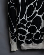 "BOTTEGA VENETA" art pattern cashmere 100% knit