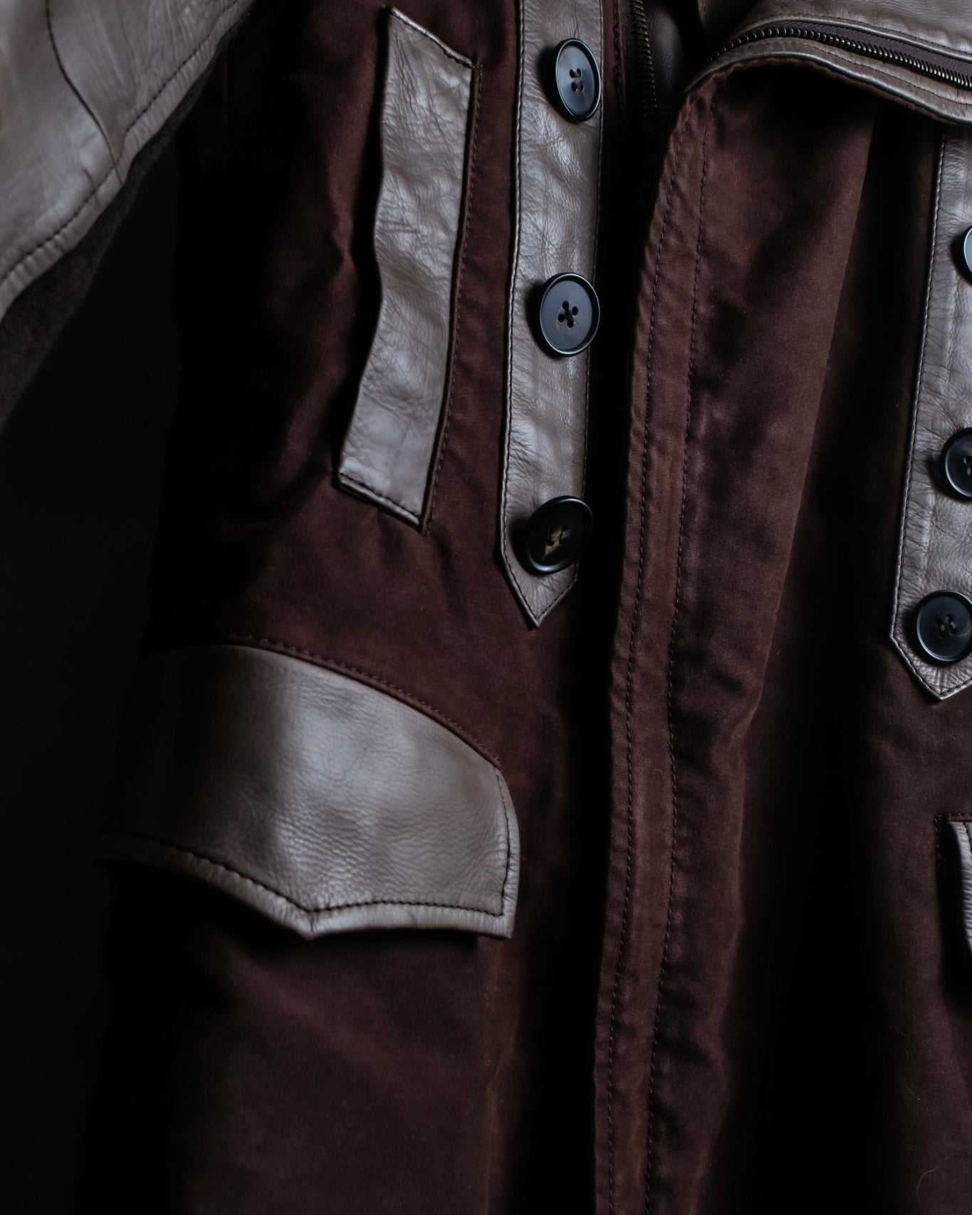 00's dal zip napoleon leather jacket