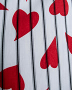 “JW Anderson” heart pattern designed striped shirt