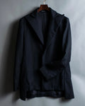 Chaqueta elegante de corte ajustado con una sola abertura en la pierna de Yohji Yamamoto +NOIR