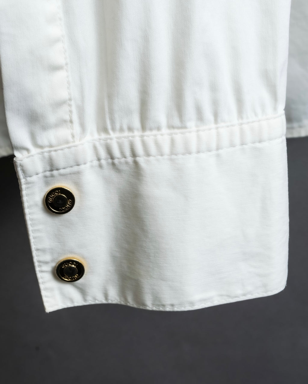 "GUCCI" zip pocket designed gold buttons shirt