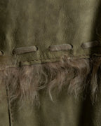 Vintage kargan lamb suede combination jacket