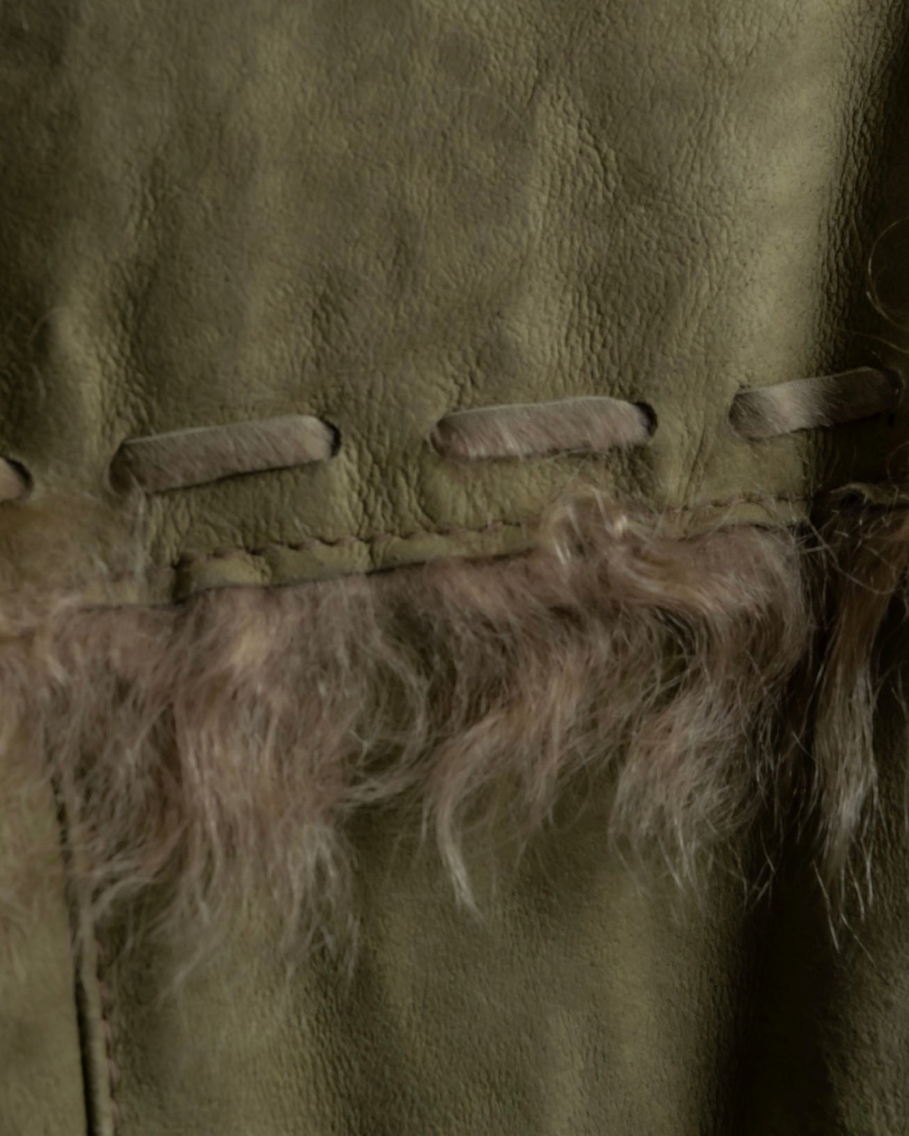 Vintage kargan lamb suede combination jacket