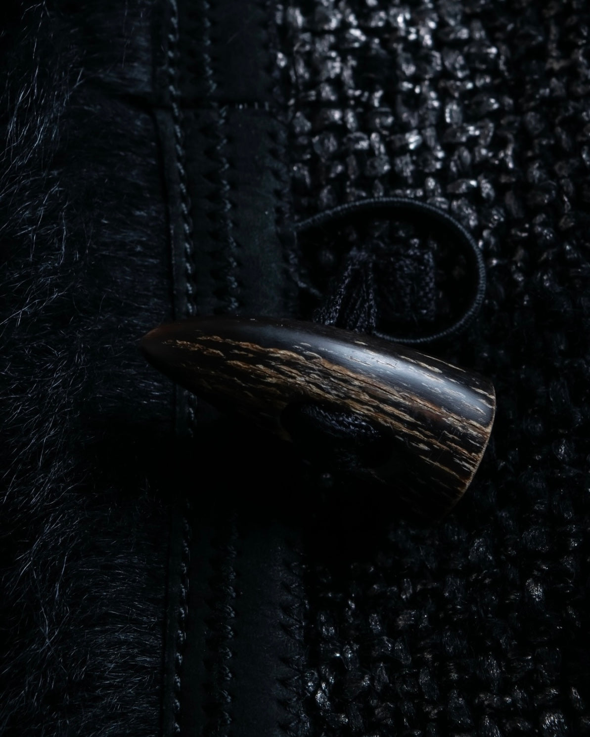 "PRADA" sheep fur wool duffel jacket