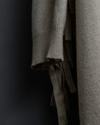 "MM6" Arm fringe design knit dress