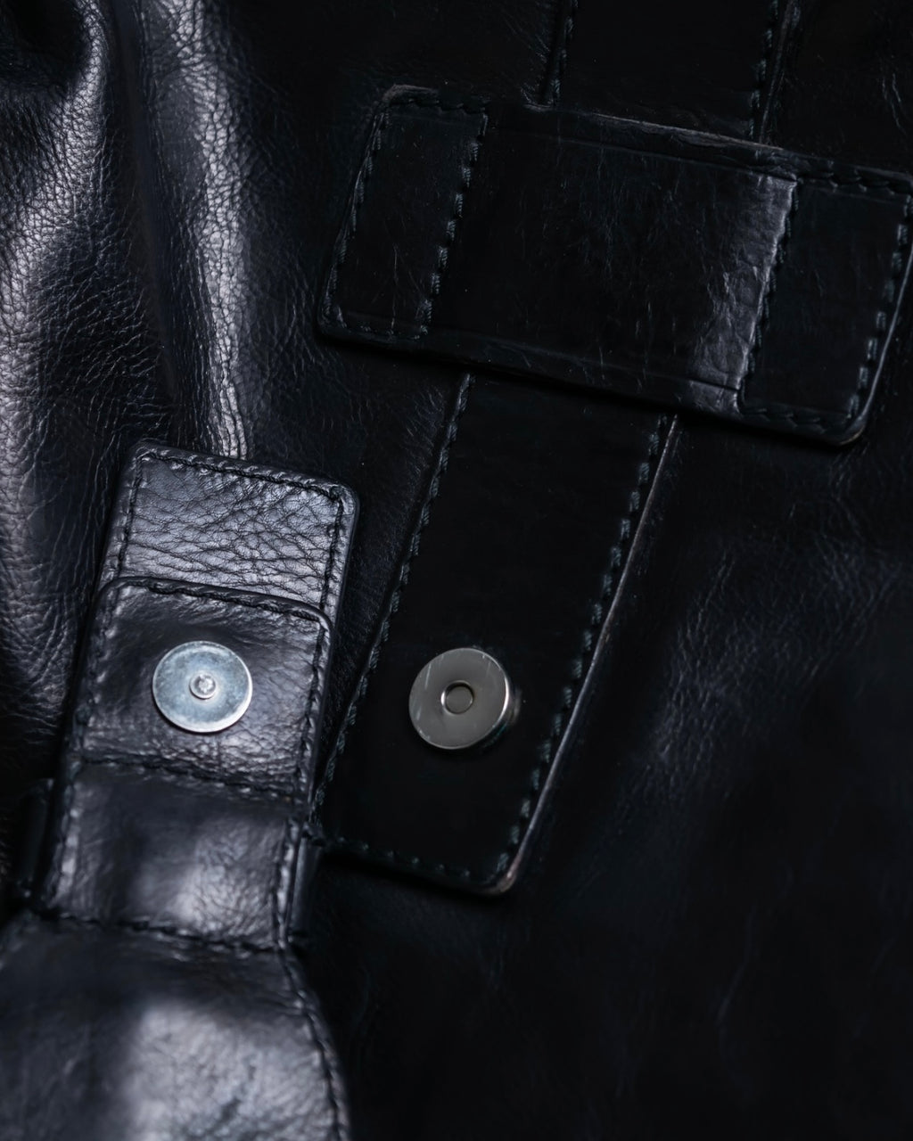 "YSL" Leather belt detail shoulder bag