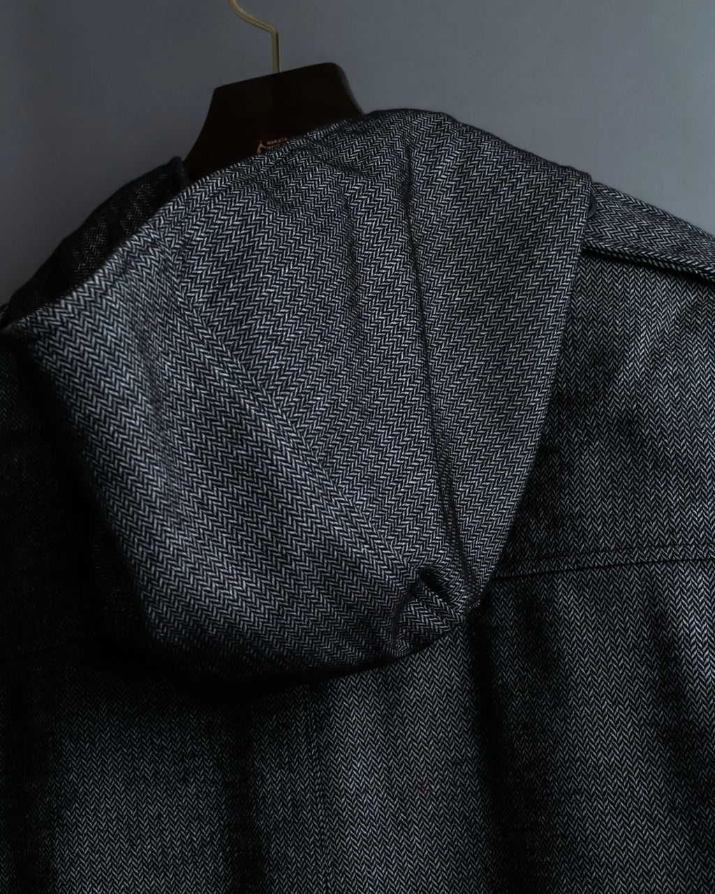 "JUNYA WATANABE" Cotton Herringbone Hoodie Jacket