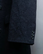 "STAFFORD"  Double-breasted super long wool coat