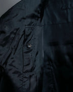 “Rick Owens” lamb leather classic biker jacket with high funnel