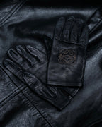 "LOEWE" embroidered leather gloves