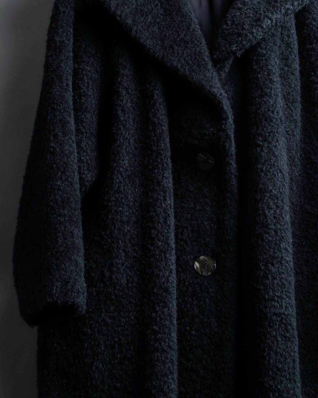 "Y's for living" Alpaca big collar airy coat