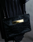 "BALENCIAGA" Haracofur leather shoulder bag