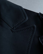 "LANVIN en Bleu" Tape-decorated tailored jacket