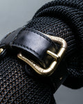 "Louis Vuitton" Belt motif leather bangle