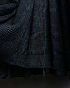 “Burberry Black Label” Trench coat designed long check shirts