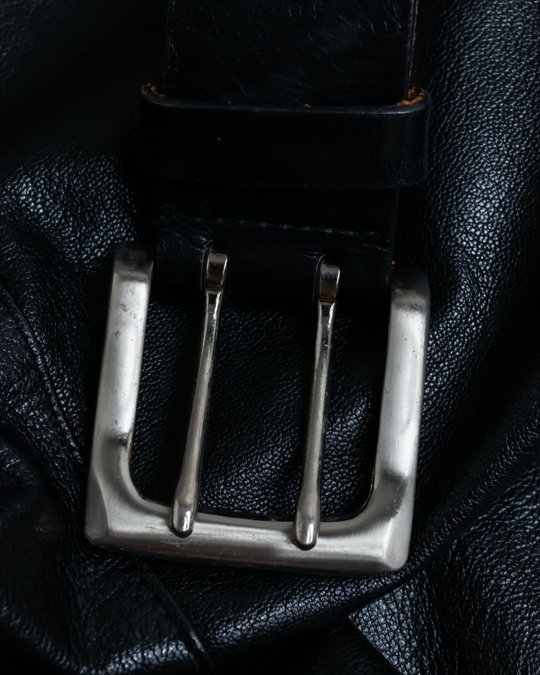 Double Pin Top Leather Belt