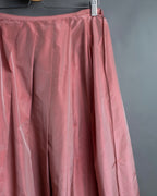 Pink Silky Flare Skirt