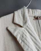 "SOWER" cashmere cotton double breasted tailored jacket