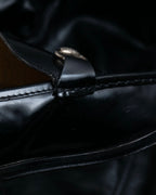 “GUCCI” square toe silver horsebit loafer