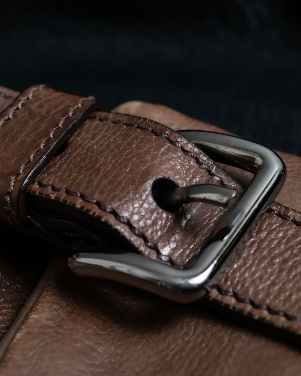 "PRADA" Real leather wrapped bag