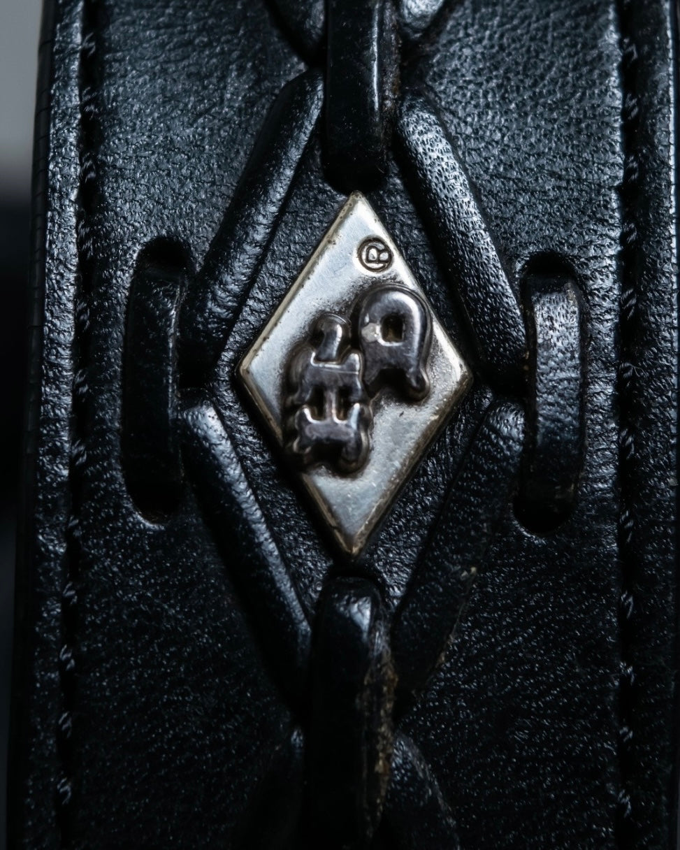 HARLEY-DAVIDSON Genuine Leather Silver Detail Belt