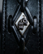 HARLEY-DAVIDSON Genuine Leather Silver Detail Belt