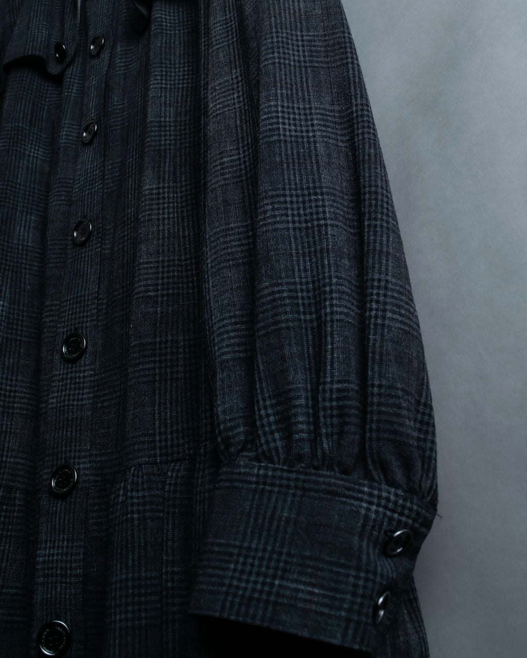 “Burberry Black Label” Trench coat designed long check shirts