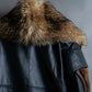 Vintage racoonfur leather blouson