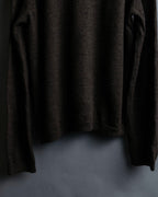 "COMME des GARCONS HOMME PLUS (1997-98's )" Spiral print design dark brown knit