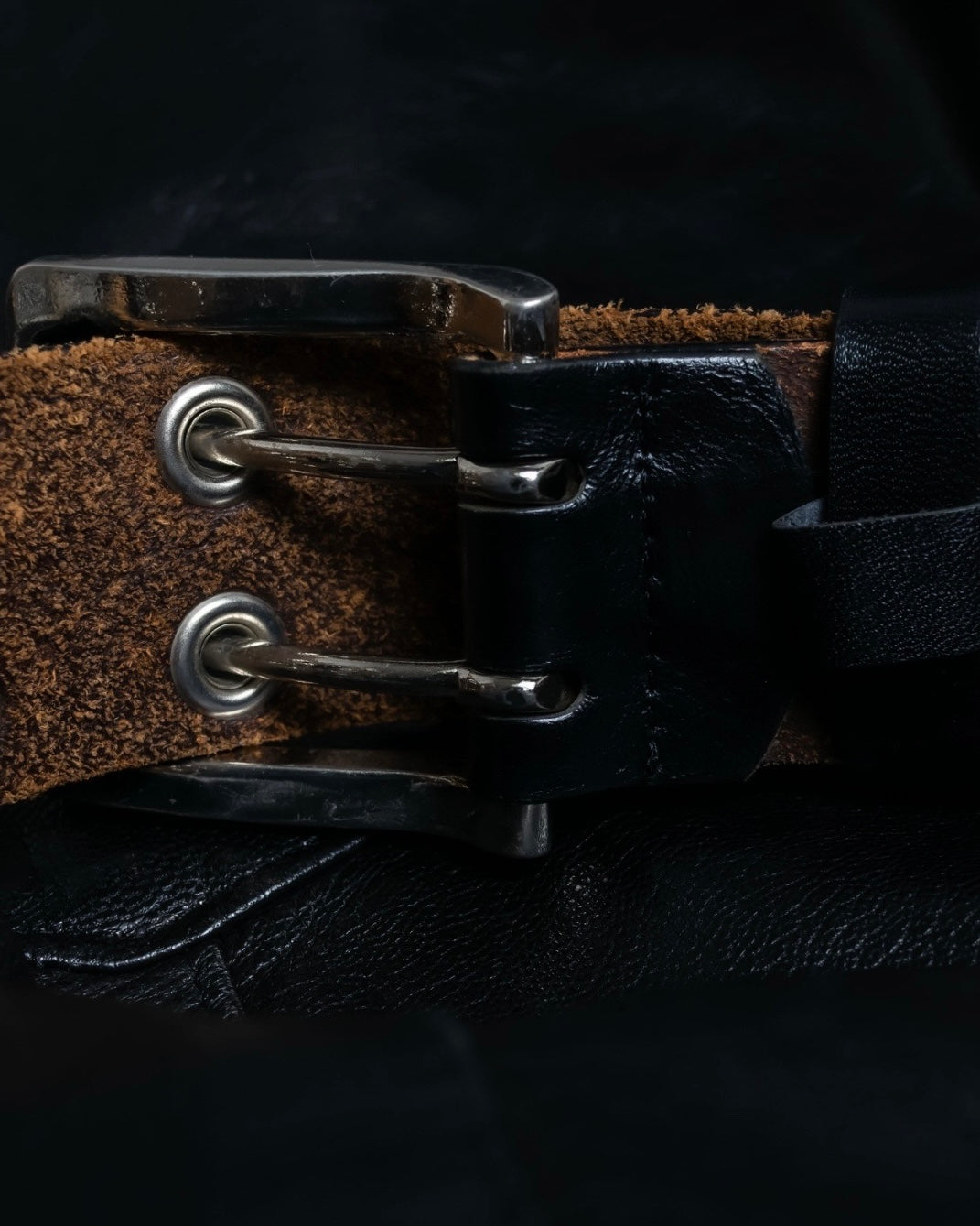 Double Pin Top Leather Belt