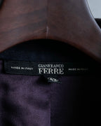 "GIANFRANCO FERRE" Swakara leather tailored jacket