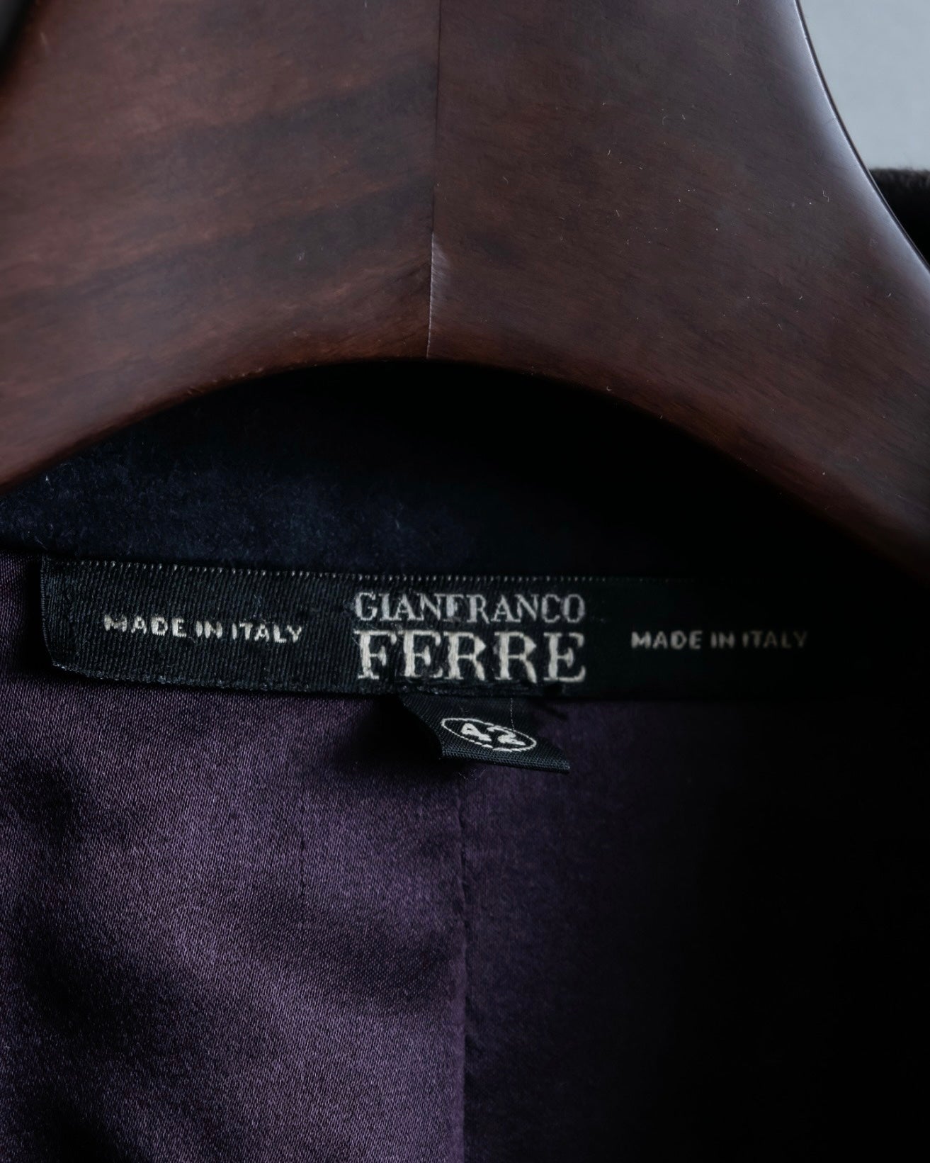 "GIANFRANCO FERRE" Swakara leather tailored jacket