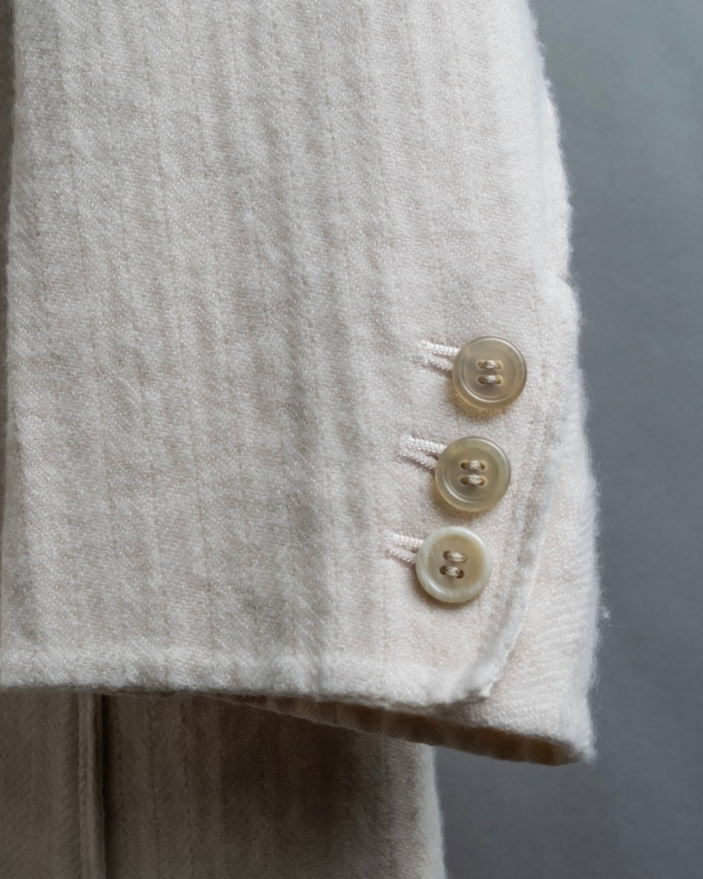 "SOWER" cashmere cotton double breasted tailored jacket