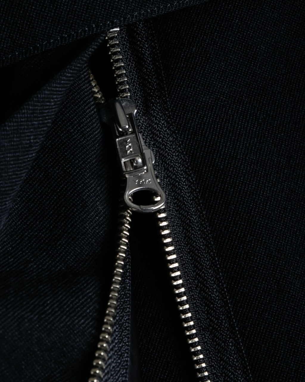 "Yohji Yamamoto" double zip asymmetric skirt