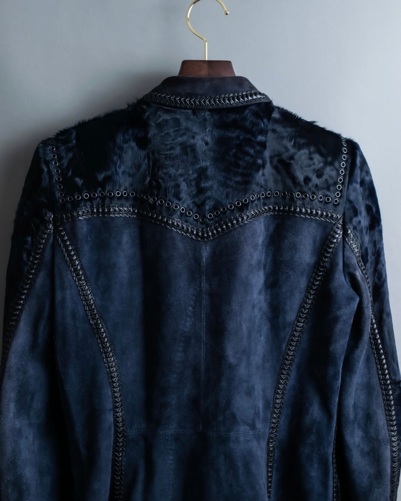 "GIANFRANCO FERRE" Swakara leather tailored jacket